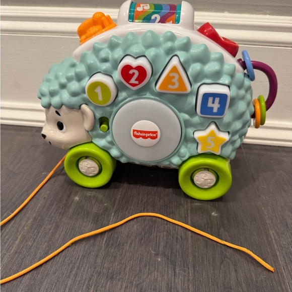 Fisher-Price Baby/Toddler Blue Hedgehog Electeonic Learning Toy Pull Car - Picture 4 of 7